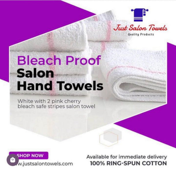 BLEACH PROOF SALON HAND TOWELS