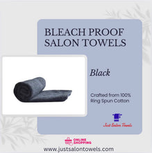 Load image into Gallery viewer, Black Bleach Resistant Salon Towels 16x27"