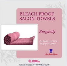 Load image into Gallery viewer, Burgundy Bleach Resistant Salon Towels 16x27"