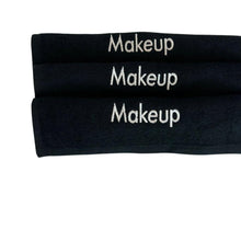 Cargar imagen en el visor de la galería, Paño negro a prueba de lejía/paño facial/toalla de maquillaje 12x12" 1 lb