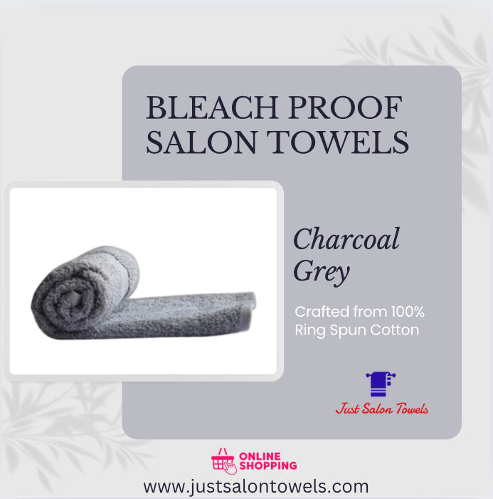 CHARCOAL GREY BLEACH PROOF SALON TOWELS – Just Salon Towels USA