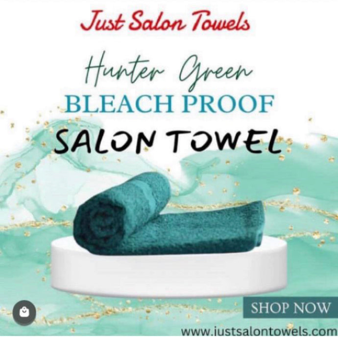 Hunter Green Bleach Proof Salon Towel