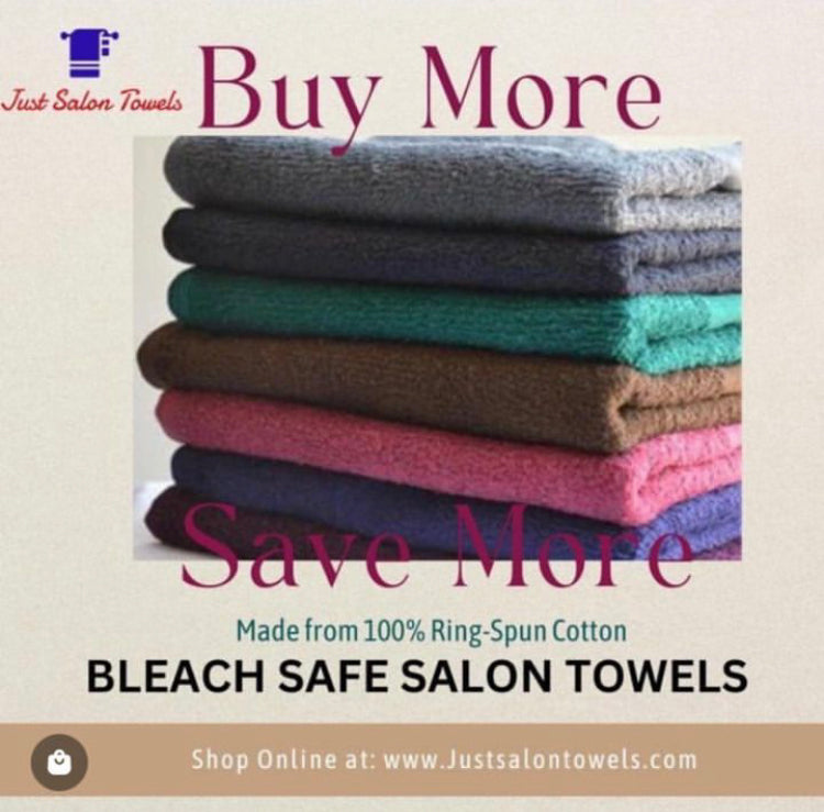 Just Salon Towels USA  Bleach Proof, Bleach Resistant Salon Towels