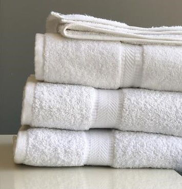 Dobby Border Bath Towels 27x54" 14 lbs - 3 Dozen (36 Pieces)