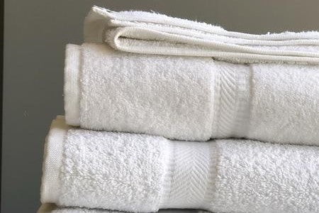 16x30" Dobby Border Hand Towels - 4.5 lbs Five Dozen (60 Pieces)