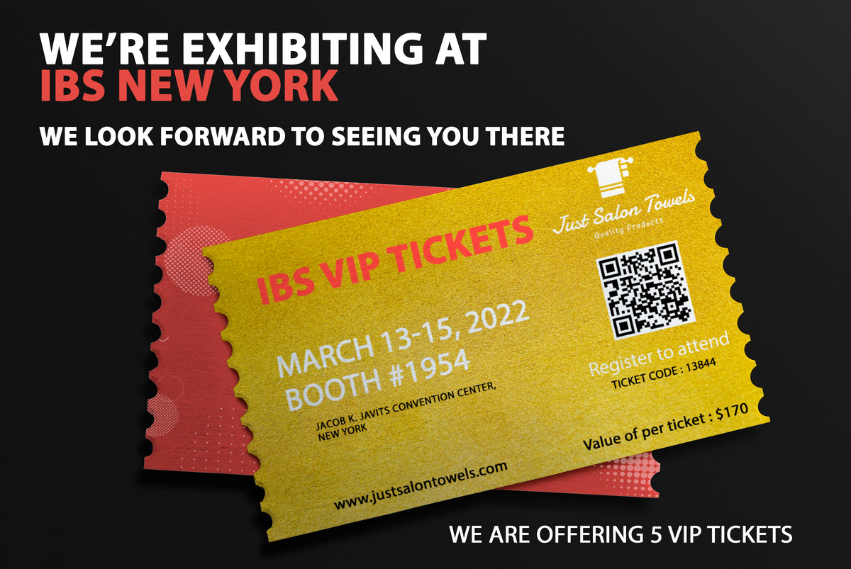 Get your VIP tickets for IBSNY 2022 this weekend! Just Salon Towels USA