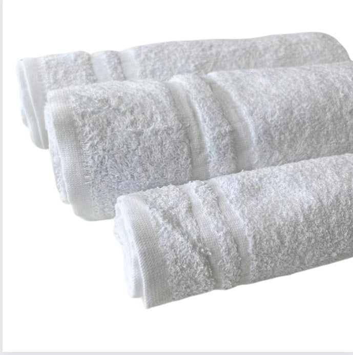 86/14 Blended White Platinum Ring Spun Salon Towels 16x27