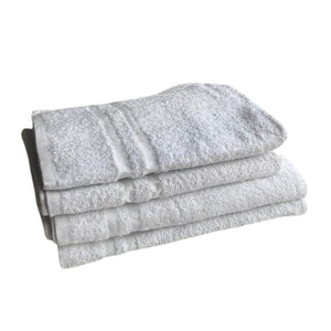 86/14 Blended White Platinum Ring Spun Bath Towel 24x50" 10lbs (4 dozen/ 48 pieces)