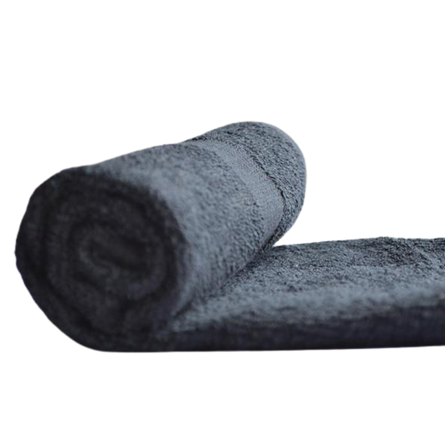 BLACK Bleach Shield Salon Towels - Stain-Resistant, Colorfast, and Durable for Hair Salons.